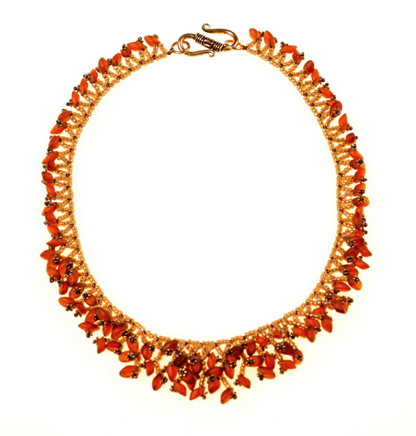 Long Magatama Branch necklace